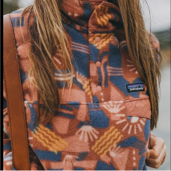 Patagonia Sweaters - Patagonia Synchilla Canyon Block Big Sisu Aztec Snap-T Fleece Size Small
